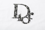Dior Letter Logo Embroidery Short Sleeve Unisex Casual Street T-Shirts