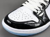 Nike Air Jordan Retro 1 Low Concord  AJ1 Unisex Patent Leather Basketball Sneakers Shoes