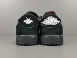 Nike X Travis Scott X Air Jordan 1 Low Black/Phantom Unisex Retro Casual Running Shoes