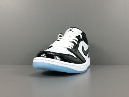 Nike Air Jordan Retro 1 Low Concord  AJ1 Unisex Patent Leather Basketball Sneakers Shoes