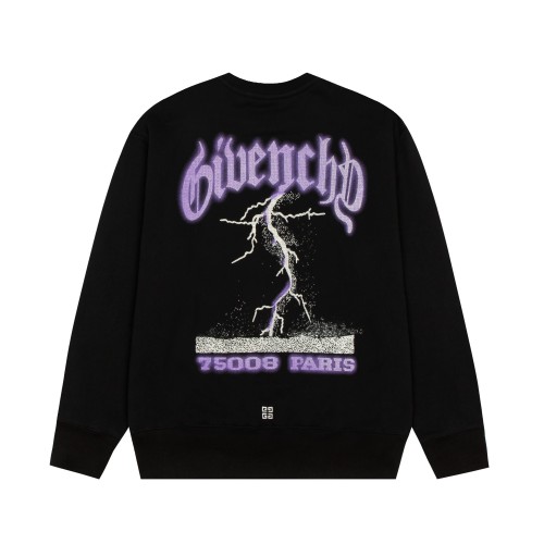 Givenchy Classic  Knitted Cotton Terry Print Pullover Unisex Casual Sweatshirts