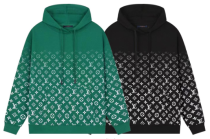 Louis Vuitton Unisex Classic Letter Logo Gradient Pullover Casual Cotton Hoodies Sweatshirts
