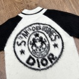 Dior Women Maheimao Color Blocking Zippered Cardigan Jacket