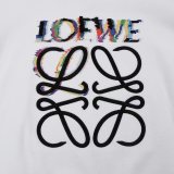 Loewe Unisex Classic Embroidered Letter Logo Pullover Casual Cotton Terry Hoodies Sweatshirts