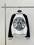 Dior Women Maheimao Color Blocking Zippered Cardigan Jacket