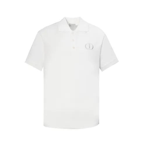 Dior CD Icon Logo Polo Collar Short Sleeve Men Elegant Simplicity  Casual T-Shirts