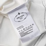 PRADA Pocket Letter Splicing Design Polo Collar Short Sleeve Men Elegant Simplicity Casual T-Shirts