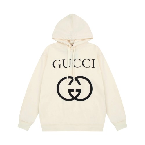 Gucci Unisex Classic Retro Interlocking Double GG Logo Pullover Casual Easy Matching Hoodies Sweatshirts