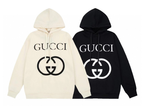 Gucci Unisex Classic Retro Interlocking Double GG Logo Pullover Casual Easy Matching Hoodies Sweatshirts