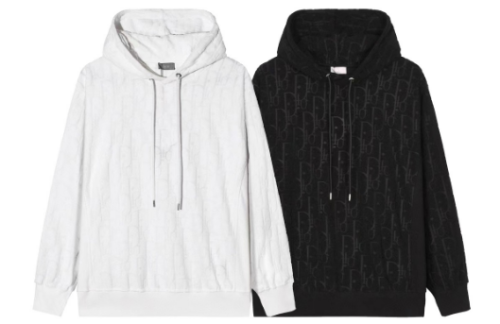 Dior Classic Full DR Jacquard Logo Pullover Unisex Casual Comfortable Simplicity Hoodies Sweatshirts