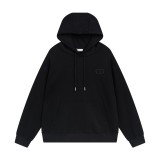 Dior Classic Letter Concave Convex Three-dimensional Embroidery Logo Hoodie Unisex Casual Sweatshirts