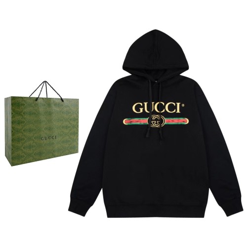Gucci Unisex Classic Retro Logo Pullover Casual  Easy Matching Hoodies Sweatshirts