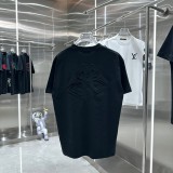 Balenciaga Embroidery Logo Short Sleeve Unisex Casual Cotton T-Shirts