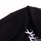 Palm Angels Smoke Effect Logo Letter Print Pullover Hoodie Unisex Casual Cotton Sweatshirt