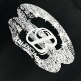 Balenciaga BB Personalized Print Logo Short Sleeve Unisex Casual Cotton T-Shirts