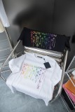 Louis Vuitton Colorful Letter Logo Print Short Sleeve Unisex Casual Cotton T-Shirts