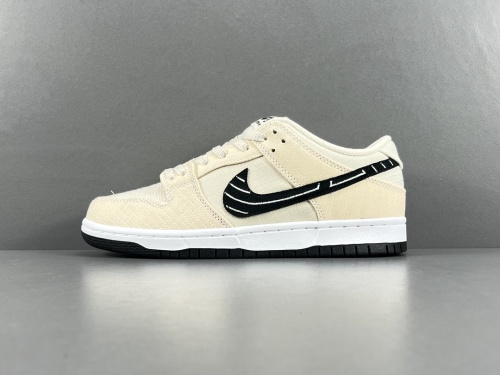 Albino & Preto X  Nike  SB Dunk Low Pro Pearl White Fashion Unisex Casual Sneakers Street Sports Board Shoes
