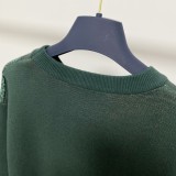 Louis Vuitton Fashion Mosaic Cartoon Pattern Jacquard Wool Pullover Unisex Casual Sweater
