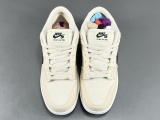 Albino & Preto X  Nike  SB Dunk Low Pro Pearl White Fashion Unisex Casual Sneakers Street Sports Board Shoes