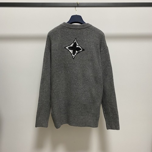 Louis Vuitton Fashion Jacquard Wool Pullover Unisex Casual Embroidery Logo Sweater