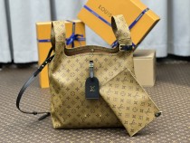 Louis Vuitton M46821 Atlantis Handbag Full Monogram Pattern Hand Bag Yellow Sizes:34*34*13.5CM