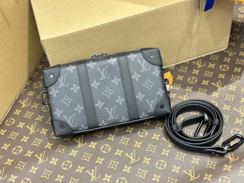 Louis Vuitton M20439 Trunk Wallet Hand Bag Monogram Eclipse Soft Trunk Shoulder Bag Sizes:22.5*14*5CM