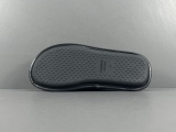 Balenciaga Slippers Unisex Calfskin Logo Flat Bottom Fashion Slippers Black