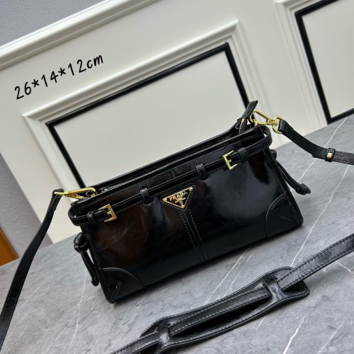 Prada Lus Solf Hand Bag Fashion Messenger Bag Size:26*14*12CM