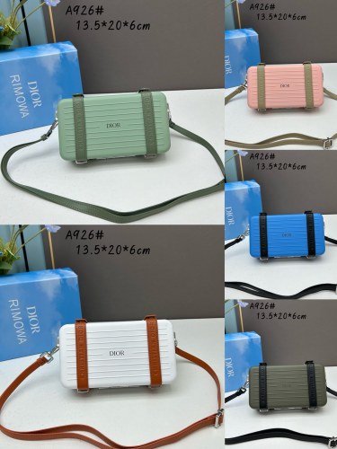 DIOR x RIMOWA Co-branded Limited Edition Small Luggage Box Bag Handbag Size:13.5*20*6.5CM