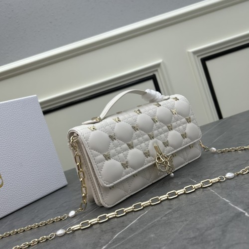Dior Lady Dior Hand Bag Fashion Cannage Crossbody Bag Handbag Size:21*11.5*4.5CM