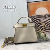 Fendi Peekaboo Handbag Fashion Classic Twist Lock Handbag Crossbody Bag Sizes:23*18*15CM