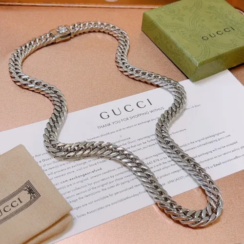Gucci Anger Forest Classic Double GG Chain Necklace Vintage Simplicity Necklace
