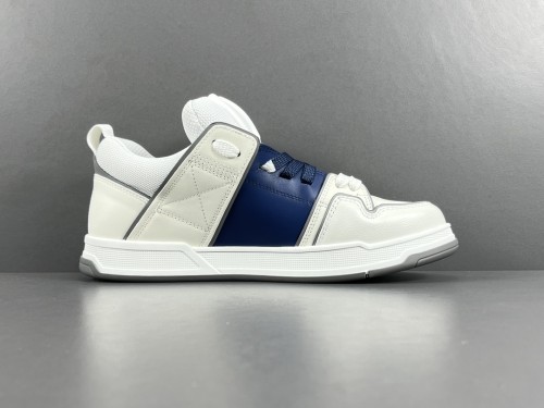 Valentino Open Skate Fashion Casual Sports Shoes Men Street Sneakers Blue