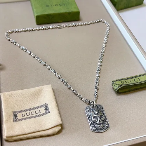Gucci Anger Forest Double GG Chain Necklace Vintage Pendant Necklace