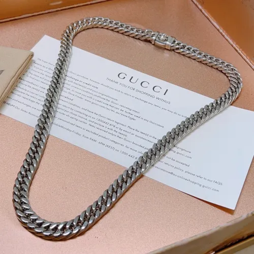 Gucci Anger Forest Classic Double GG Chain Necklace Vintage Simplicity Necklace