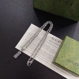 Gucci Classic Heavy Industry Technology Chain Necklace Men Vintage Necklace