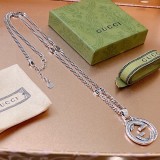 Gucci Anger Forest Classic GG Pendant Chain Necklace Unisex Vintage Necklace