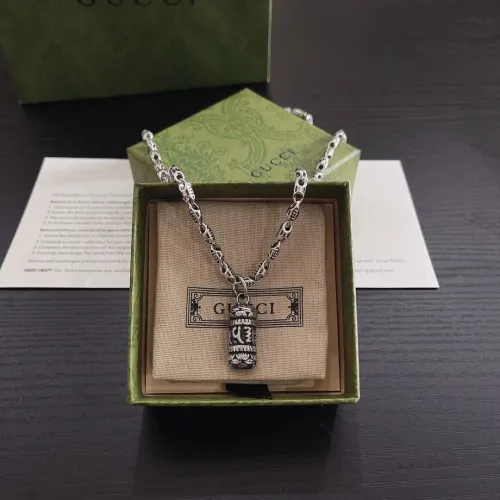 Gucci Classic Heavy Industry Technology Chain Necklace Men Vintage Necklace