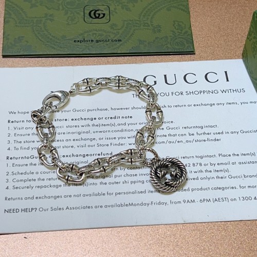 Gucci Classic Double GG Unisex Bracelet Fashion Edition Bracelet
