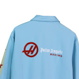 Palm Angels Side Star Sports Jacket Unisex Full Zip Casual Sports Jacket