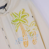 Palm Angels Palm Tree Print Casual Hoodie Men Graffiti Logo Sweatshirt