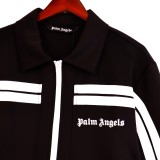 Palm Angels Classic Sweatsuit Casual Striped Zip Jacket Sweatpants Set