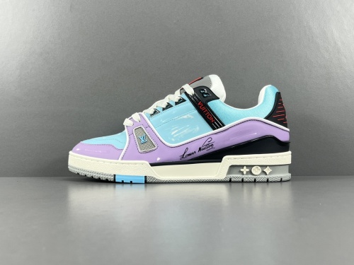 Louis Vuitton LV Trainer Men Casual Chessboard Fashion Cricket Shoes