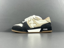 Fendi Match Low Sneakers Unisex Casual Suede Leather Splicing Shoes Fendi Match Low Sneakers Unisex Casual Suede Leather Splicing Shoes