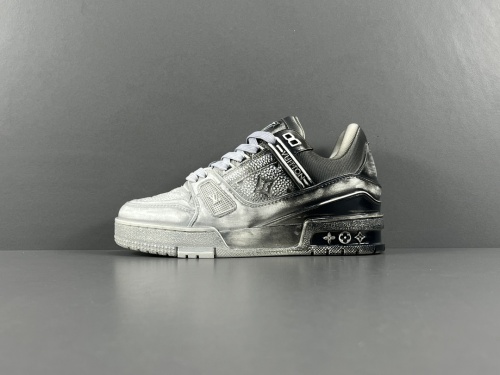 Louis Vuitton Trainer Virgil Abloh Low Sneaker Unisex Casual Monogram Board Shoes