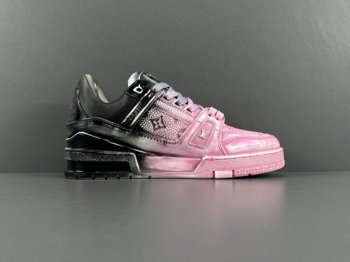 Louis Vuitton Trainer Virgil Abloh Low Sneaker Unisex Casual Monogram Board Shoes