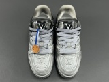 Louis Vuitton Trainer Virgil Abloh Low Sneaker Unisex Casual Monogram Board Shoes