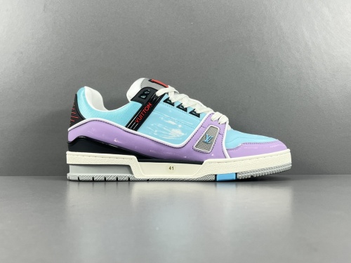 Louis Vuitton LV Trainer Men Casual Chessboard Fashion Cricket Shoes