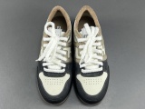 Fendi Match Low Sneakers Unisex Casual Suede Leather Splicing Shoes