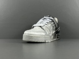 Louis Vuitton Trainer Virgil Abloh Low Sneaker Unisex Casual Monogram Board Shoes